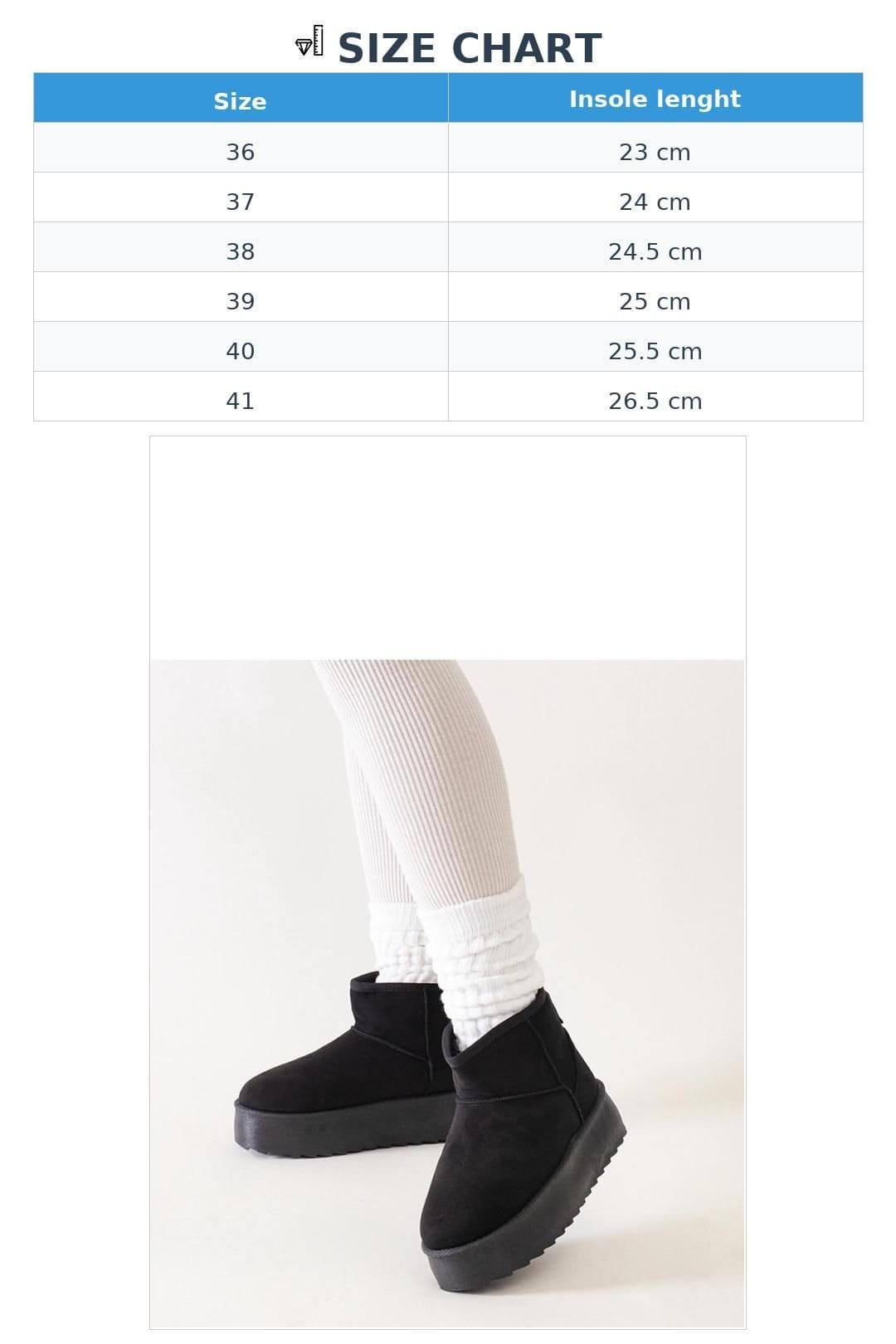Love Lace Love Lace Women's Snow Boots Slip On High Platform Comfort Round Toe Insulated in Black - 4