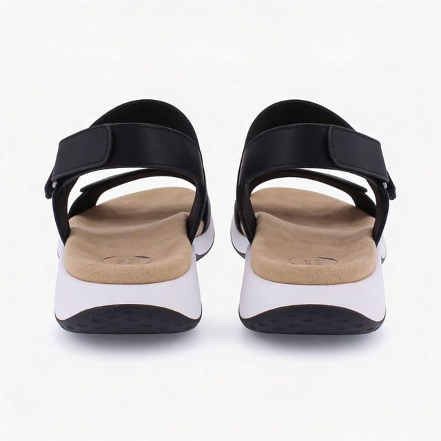Free spirit Free spirit Women's Grenada Strap Cross Strap Sandals in Black - 3