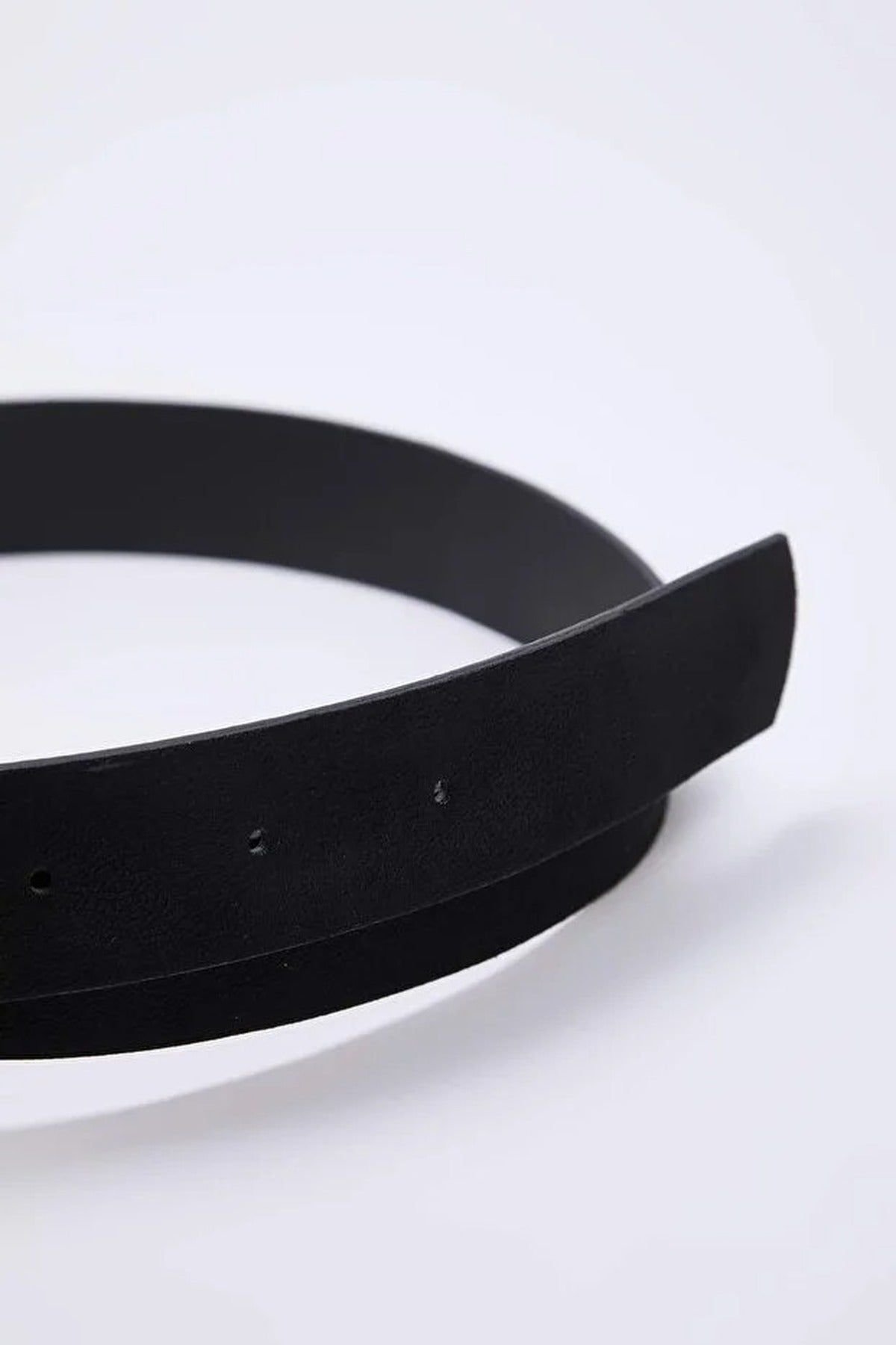 WOVCOR WOVCOR Women's Square Buckle Detail Women's Belt in Black - 3