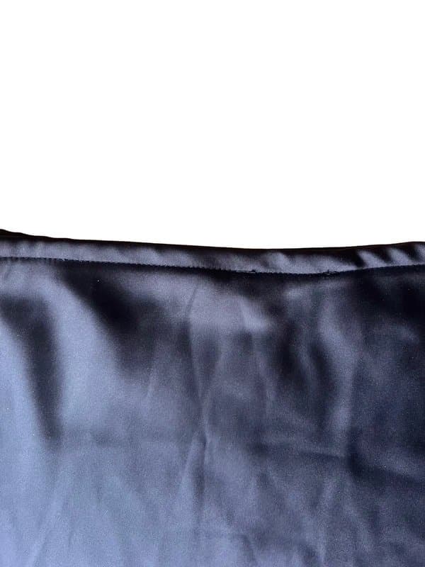 New Look Black midi skirt with lace trim