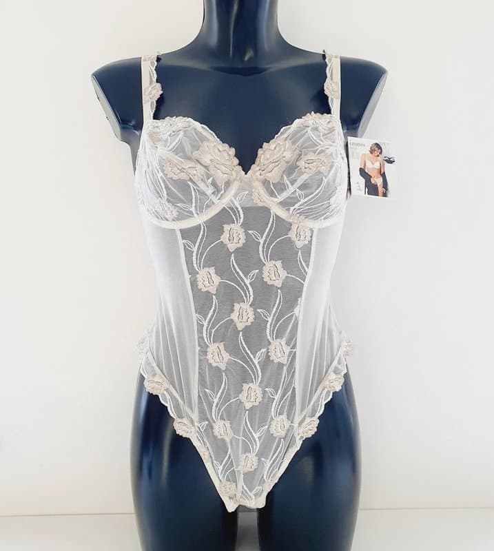 CHARNOS Charnos Underwired Bodysuit Size 36C