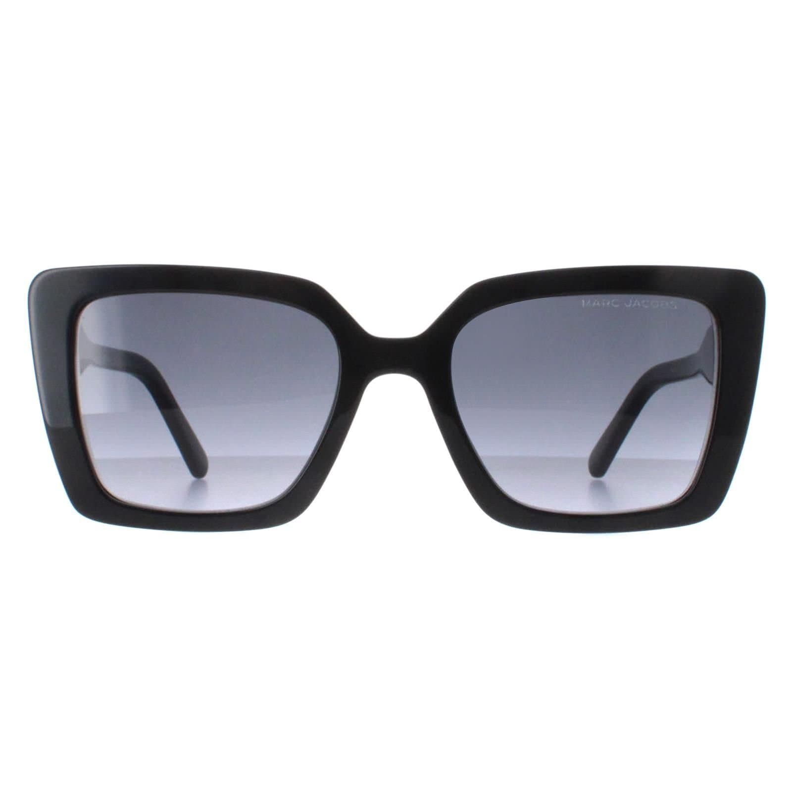Marc Jacobs Marc Jacobs Women's Square Shiny Black Dark Grey Gradient MARC 733/S