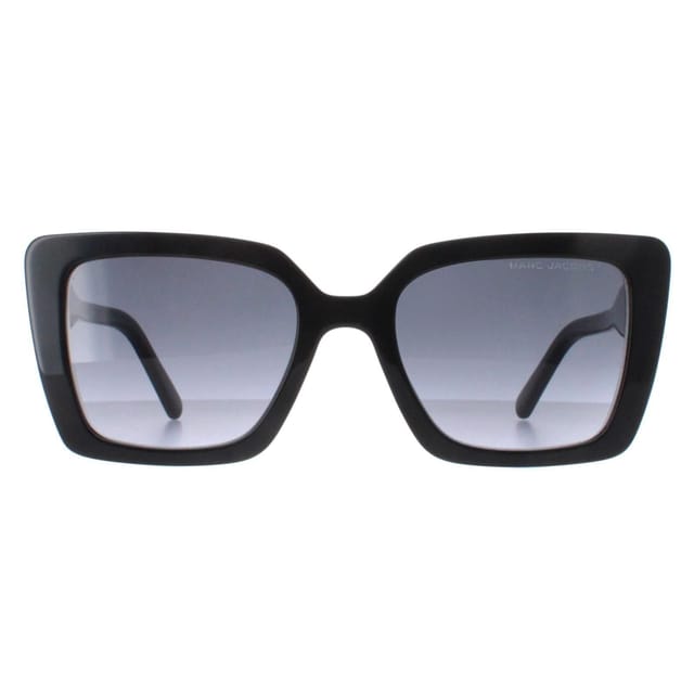 Marc Jacobs Marc Jacobs Women's Square Shiny Black Dark Grey Gradient MARC 733/S - 2