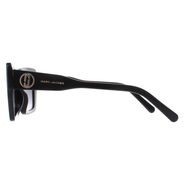 Marc Jacobs Marc Jacobs Women's Square Shiny Black Dark Grey Gradient MARC 733/S - 3