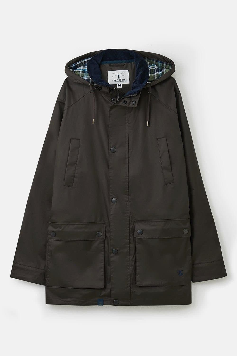 Lighthouse Clothing Lighthouse Clothing Men's Oxford Waterproof Raincoat in Brown