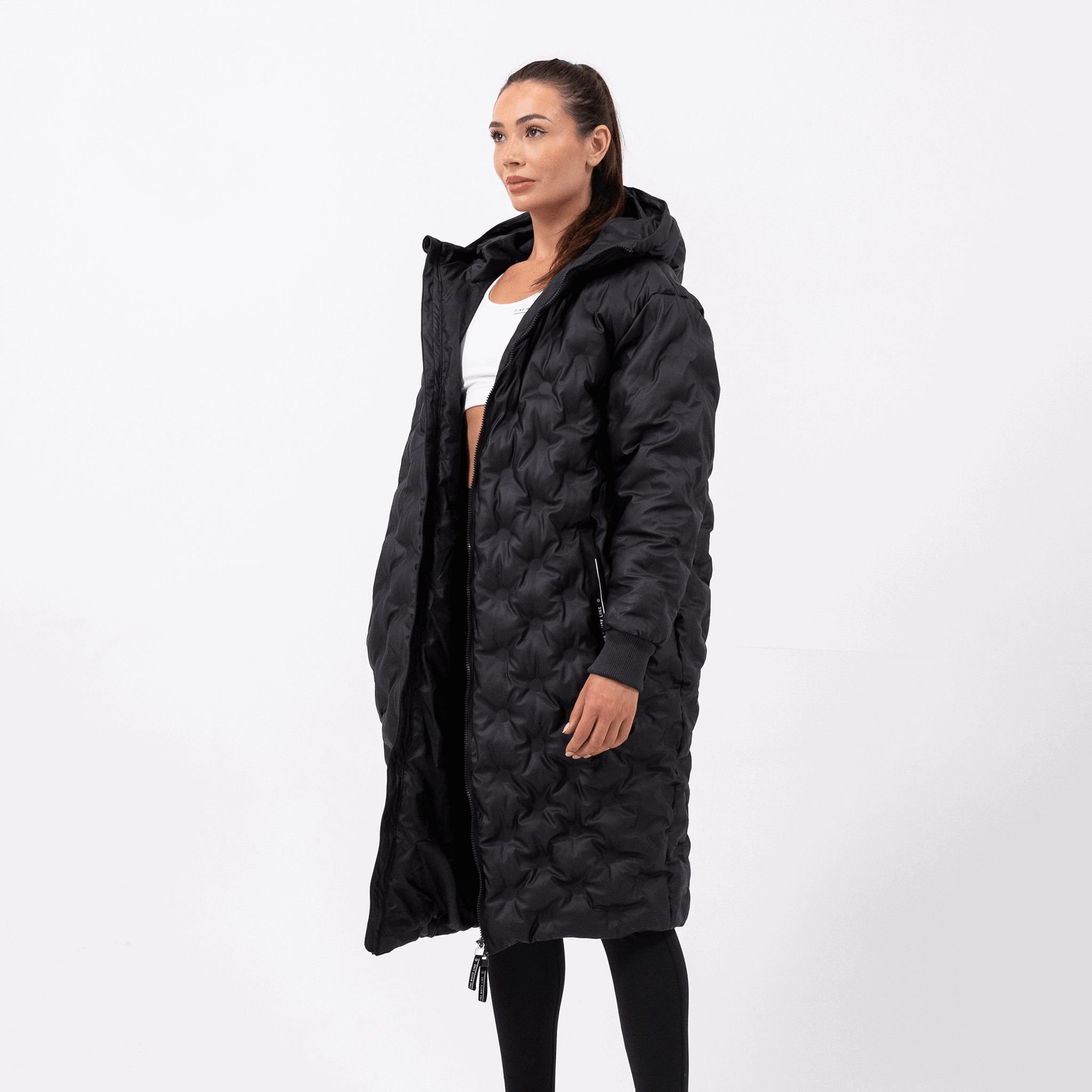 Fine White Line Fine White Line Women's Constellation Coat in Black - 4