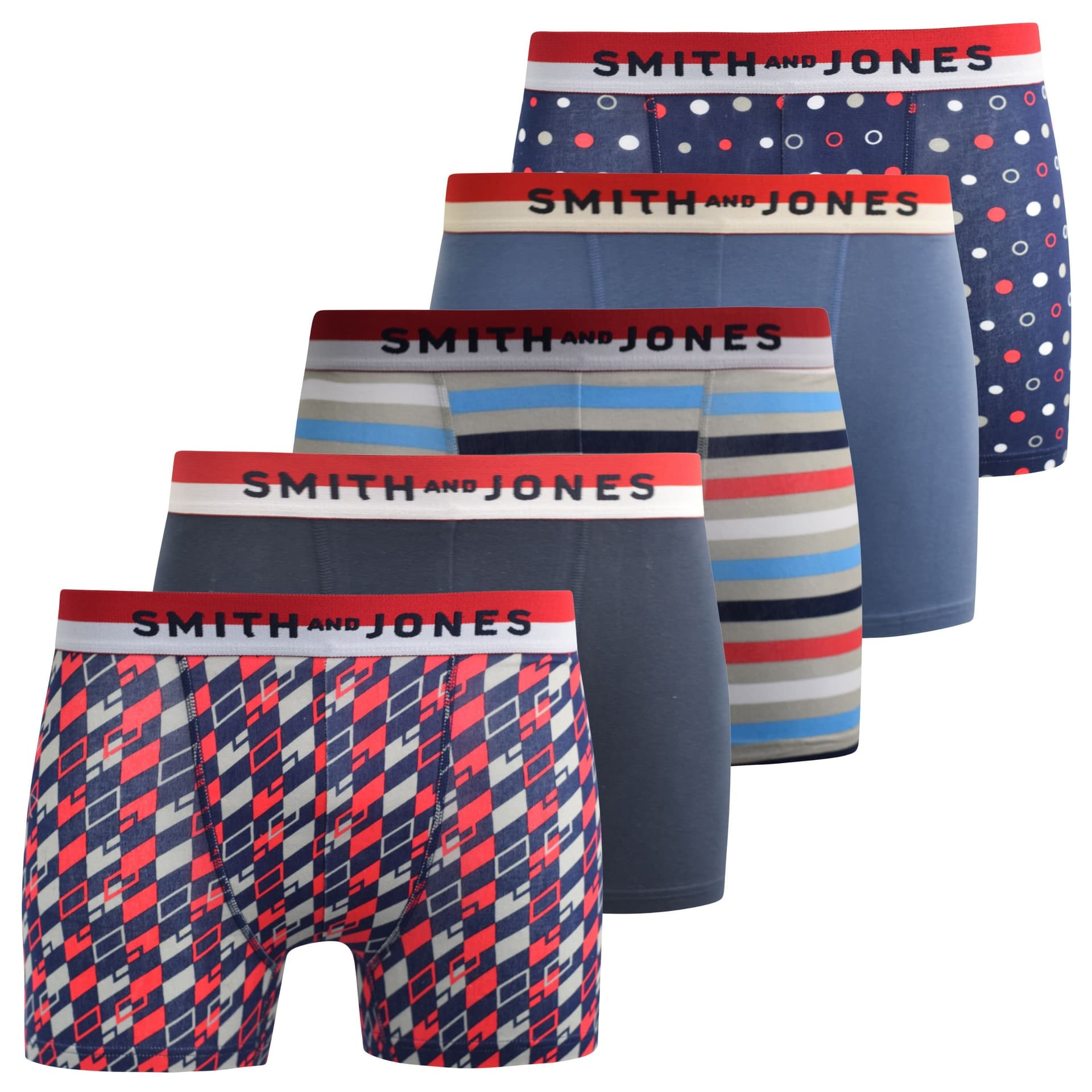 Smith & Jones Smith&Jones Men's Nellary Boxers 5pk