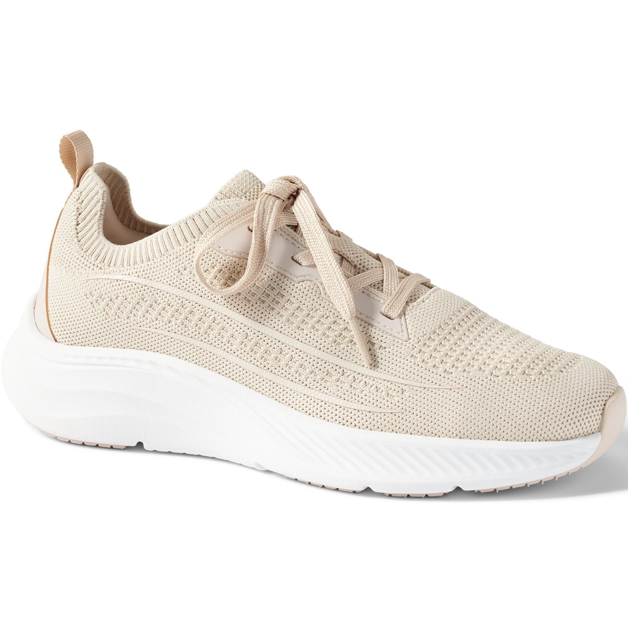 lands end Lands' End Women's Lightweight Knitted Trainers in Stone - 2