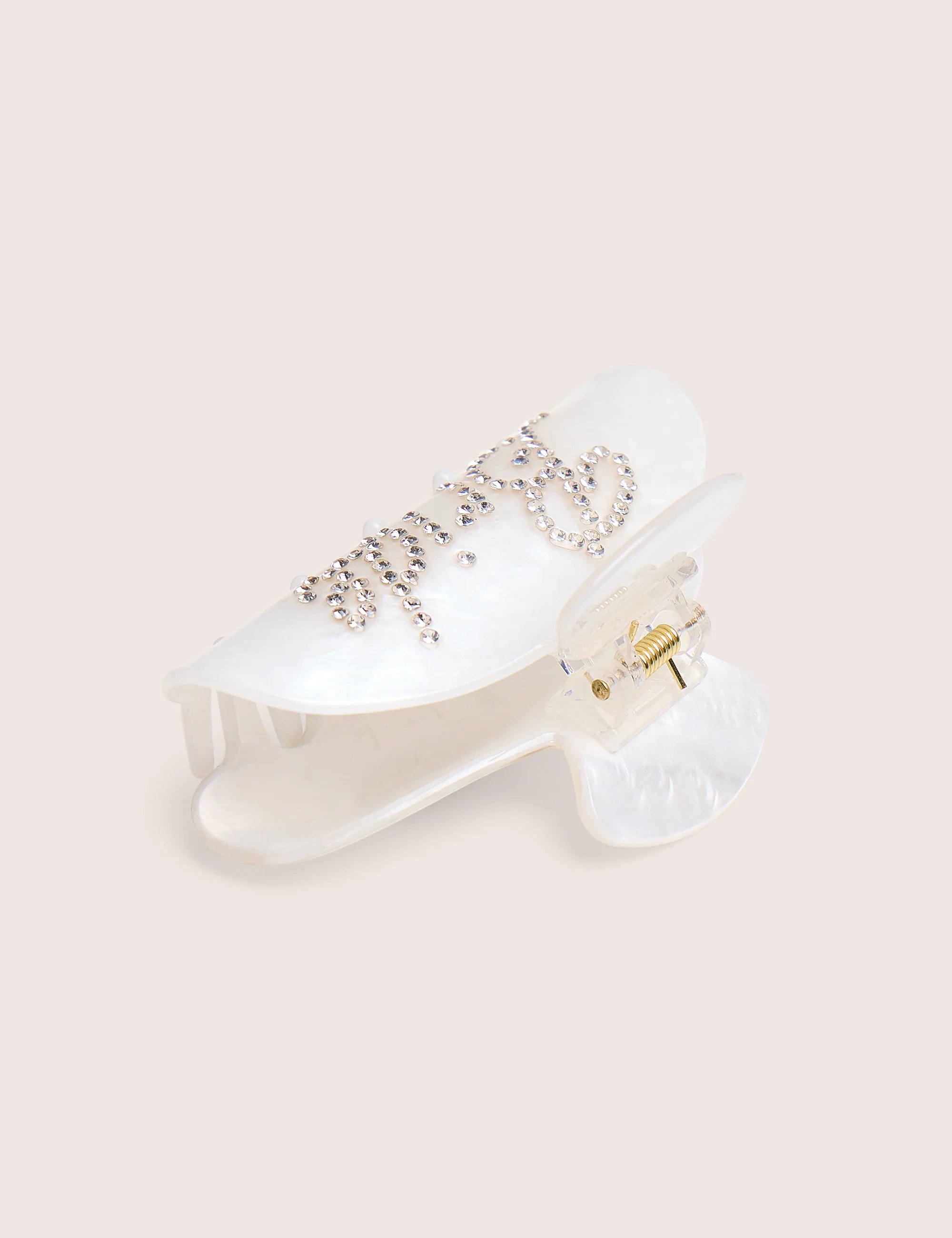 Public Desire Bride Embellished Hair Claw Clip Pearl White - 3