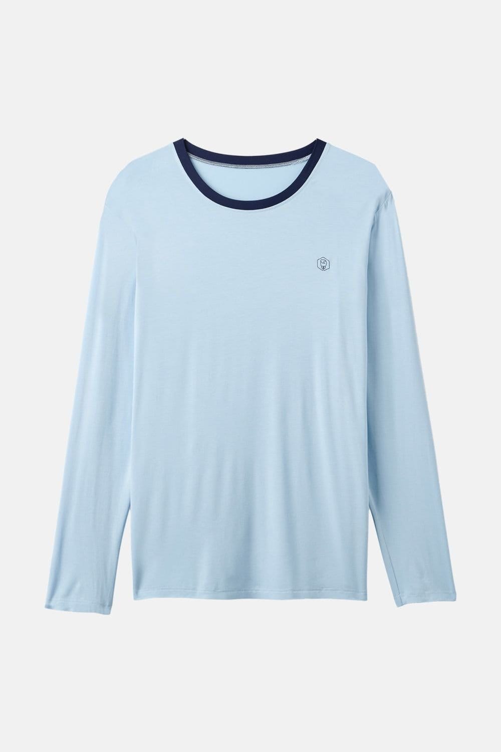 British Boxers British Boxers Men's "Maritime" Stripe Bamboo Pyjama Set in Mid Blue - 4