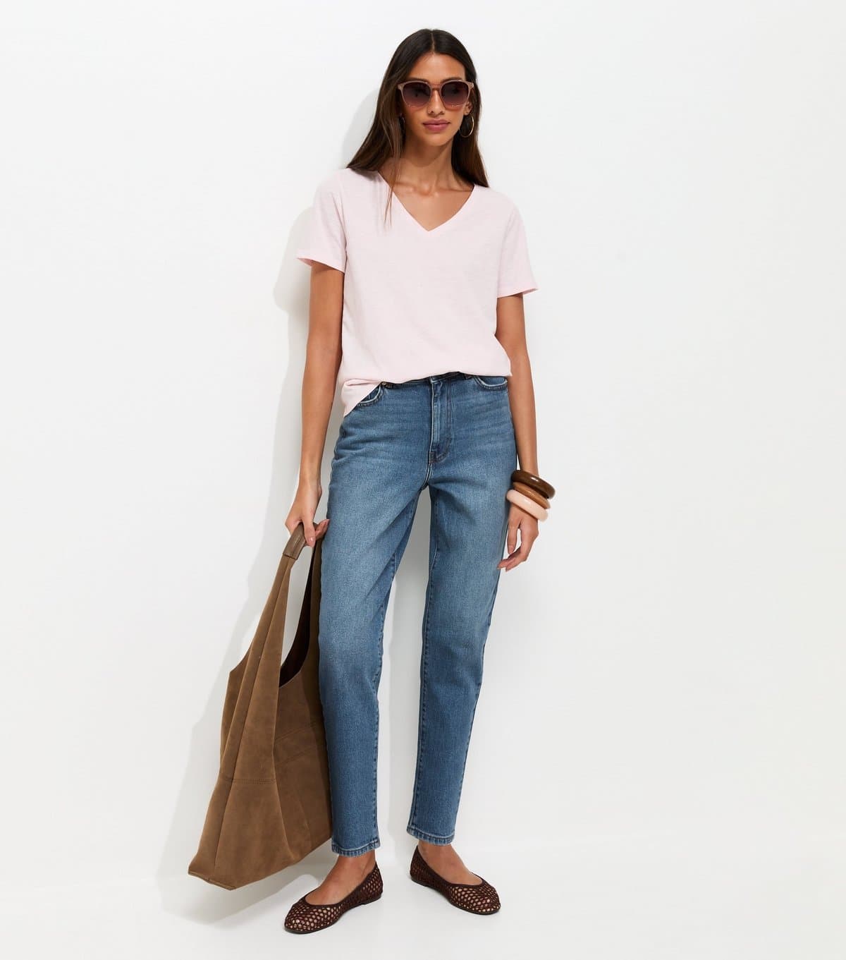 New Look Women's Blue High Waist Tori Mom Jeans New Look