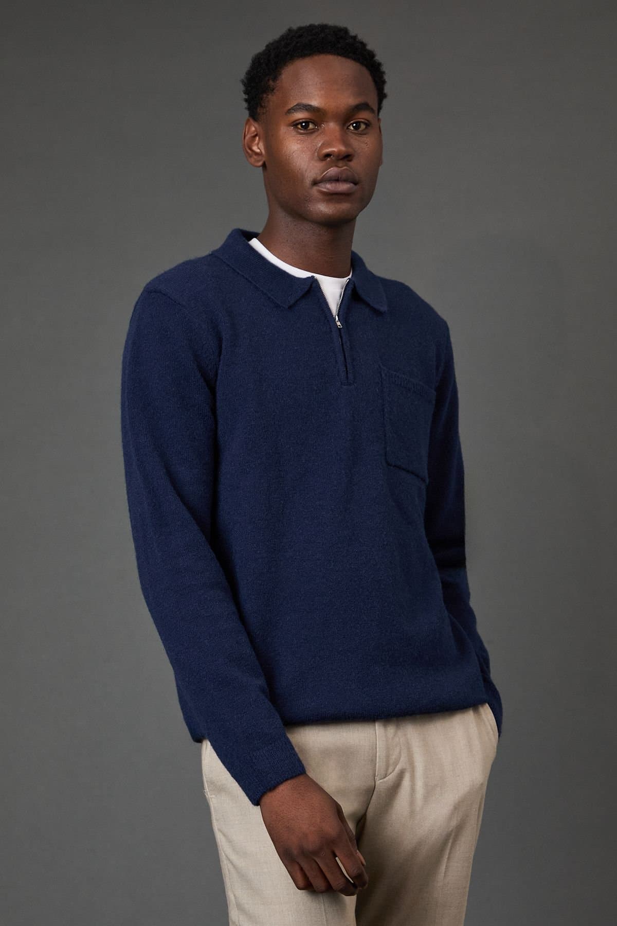 Burton Burton Men's Navy Half Zip Jumper