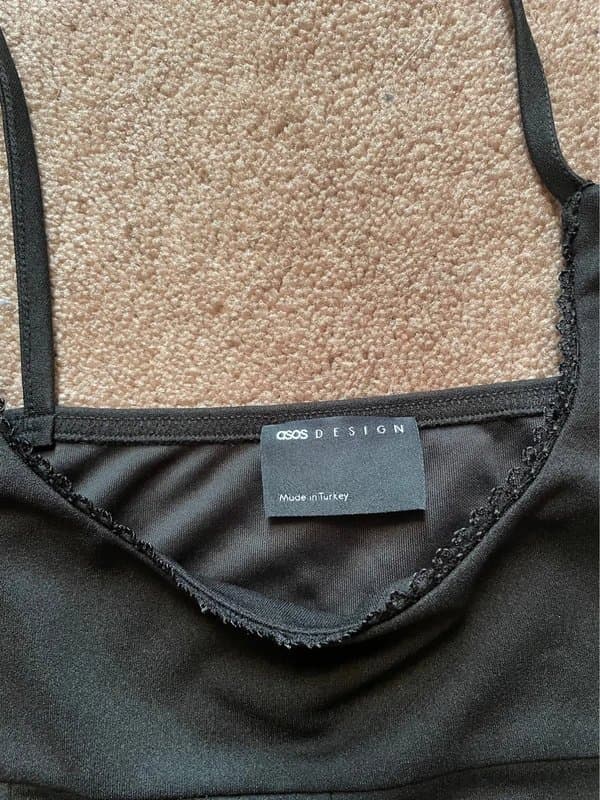 ASOS Design Black vest top