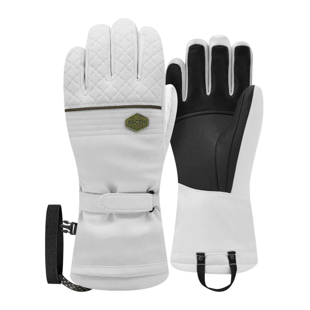 Racer Racer Women's 'GSNOW5' Waterproof Polymax® Insulated Ski Gloves in White - 2