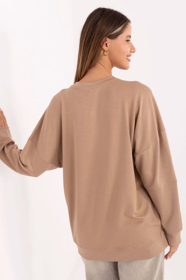 Love Lace Love Lace Women's Buttery Soft Viscose Elastane Sweatshirt Style 219432 in Beige - 3