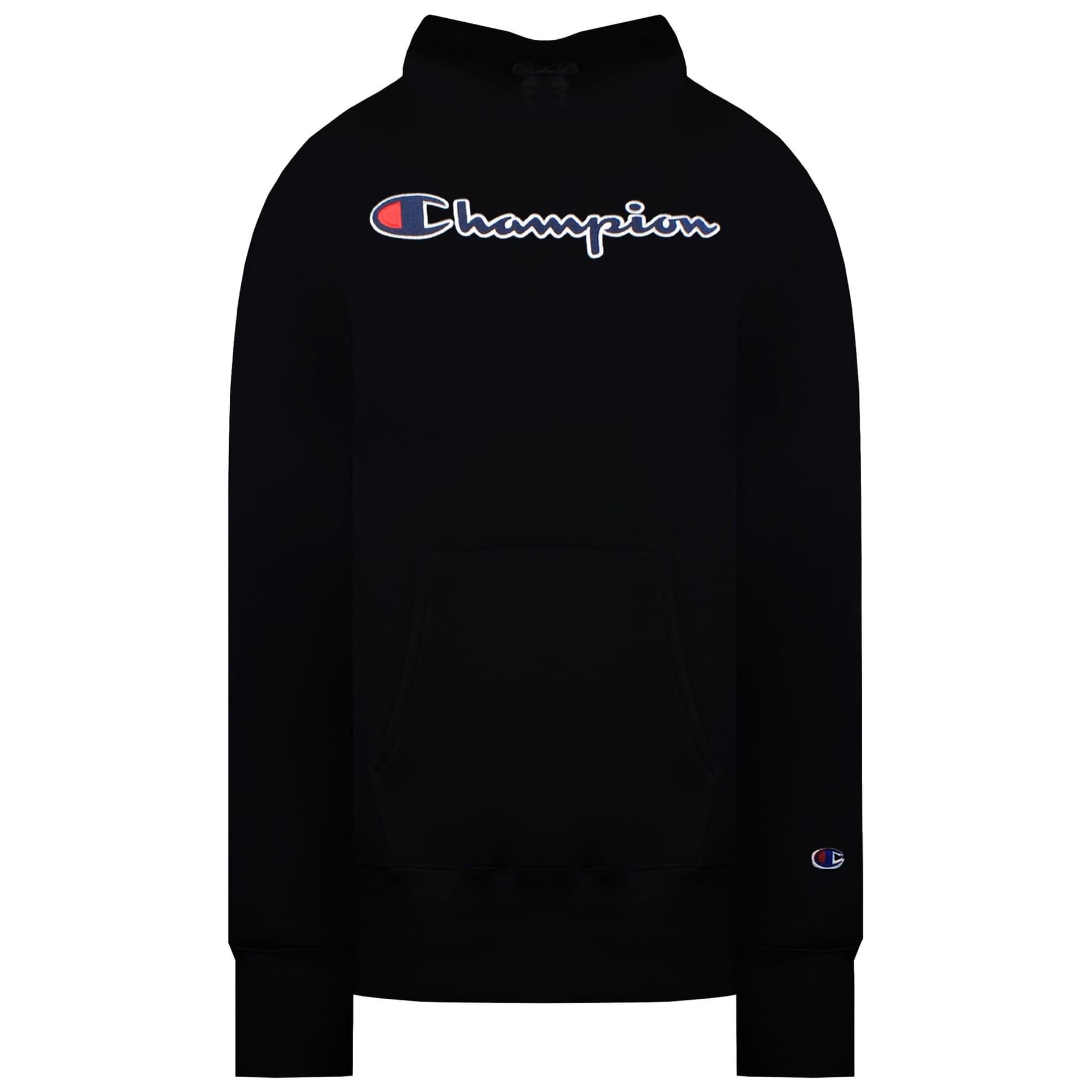Champion Champion Men's Script Logo Black Hoodie