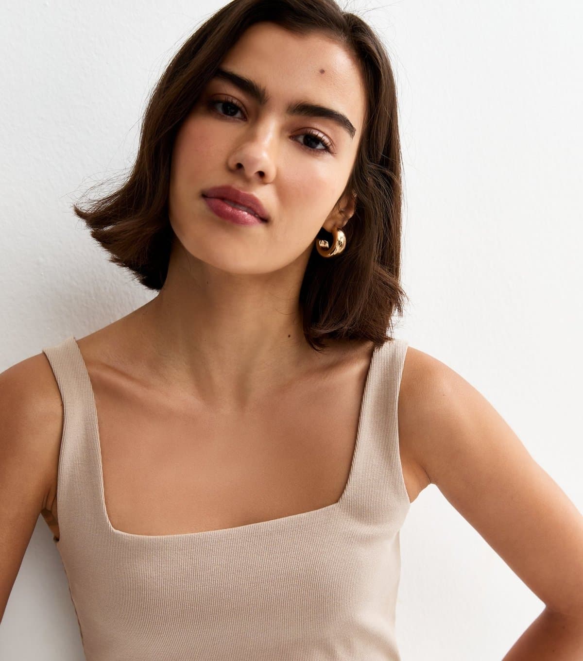 New Look Women's Premium Mink Square Neck Top New Look