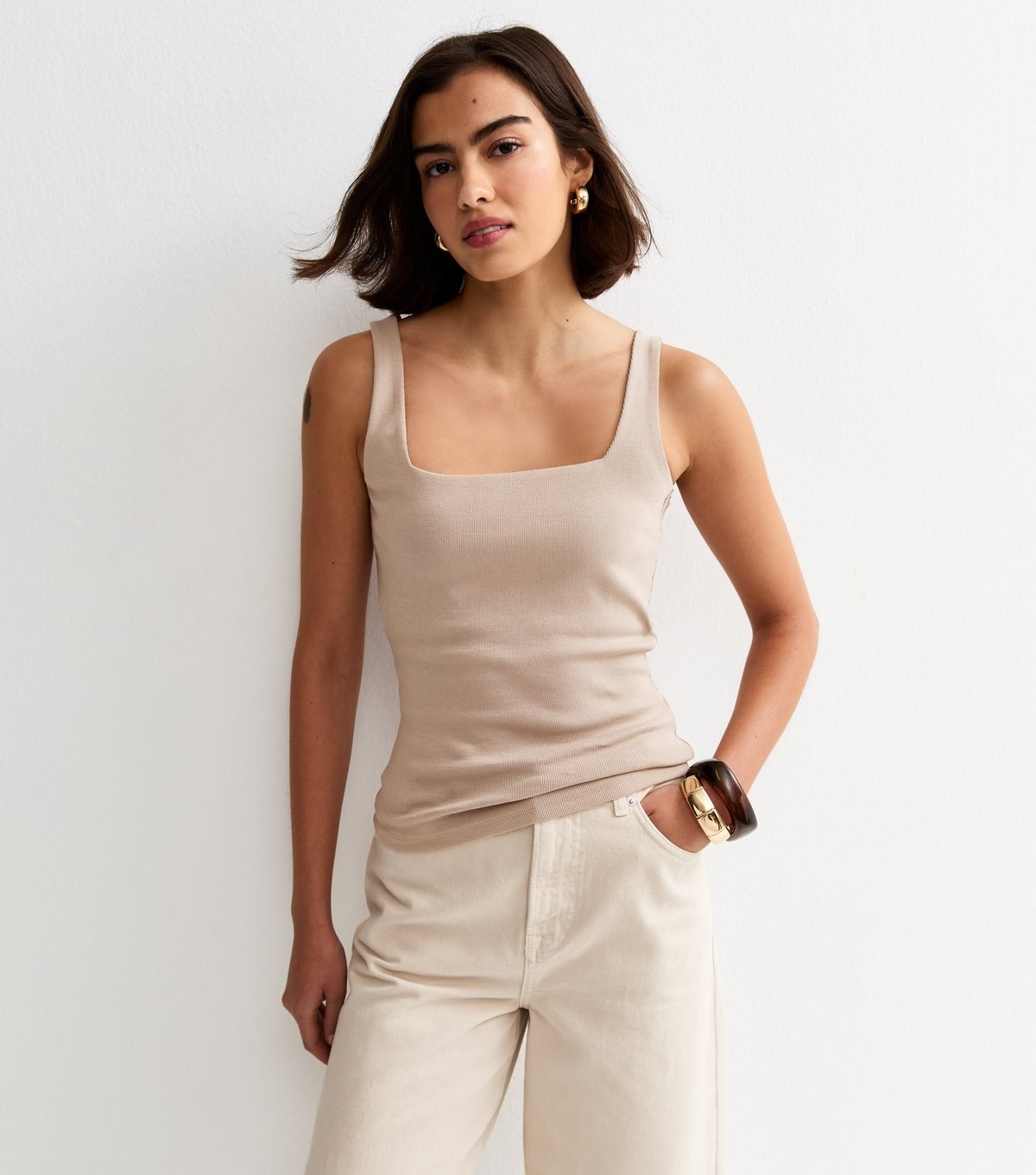 New Look Women's Premium Mink Square Neck Top New Look - 2