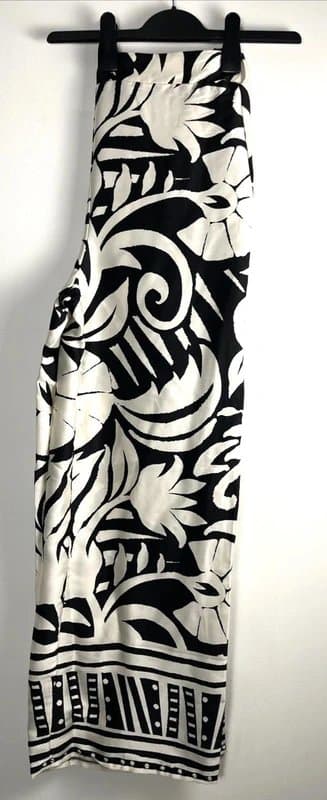 New Look New look - satin trousers - size 12 - black/ white