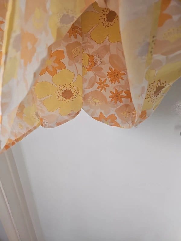 ASOS Yellow & Orange Floral Babydoll Playsuit Jumpsuit Romper
