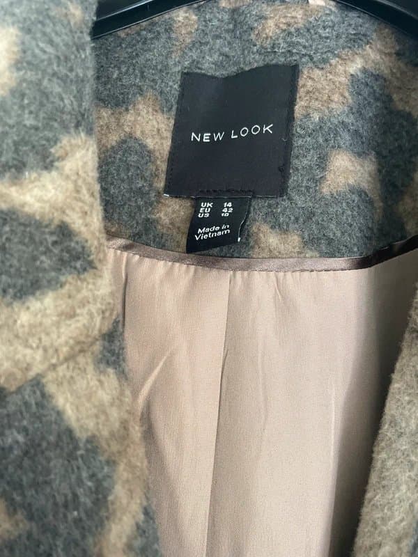 New Look New look Leopard Coat Size 14