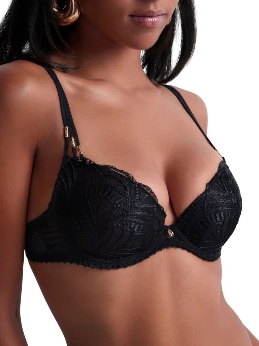 Aubade Aubade Women's Vibes Moulded Push-Up Bra in Black