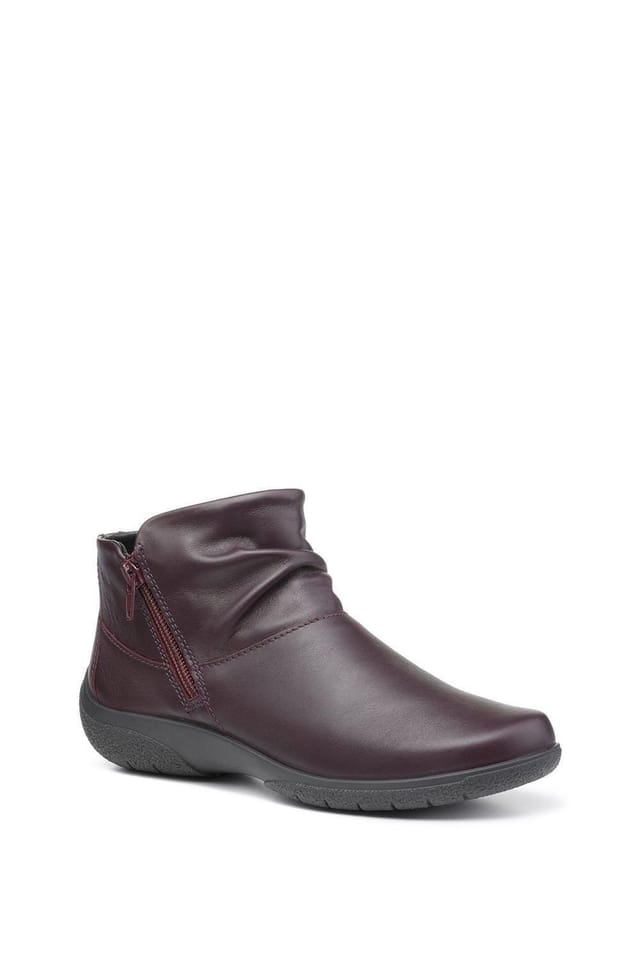 Hotter Hotter Women's Wide Fit 'Murmur' Ankle Boots in Wine - 2