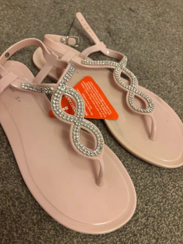 Very Very gemstone sandals jelly wedding hen do party beach 6 new same day post