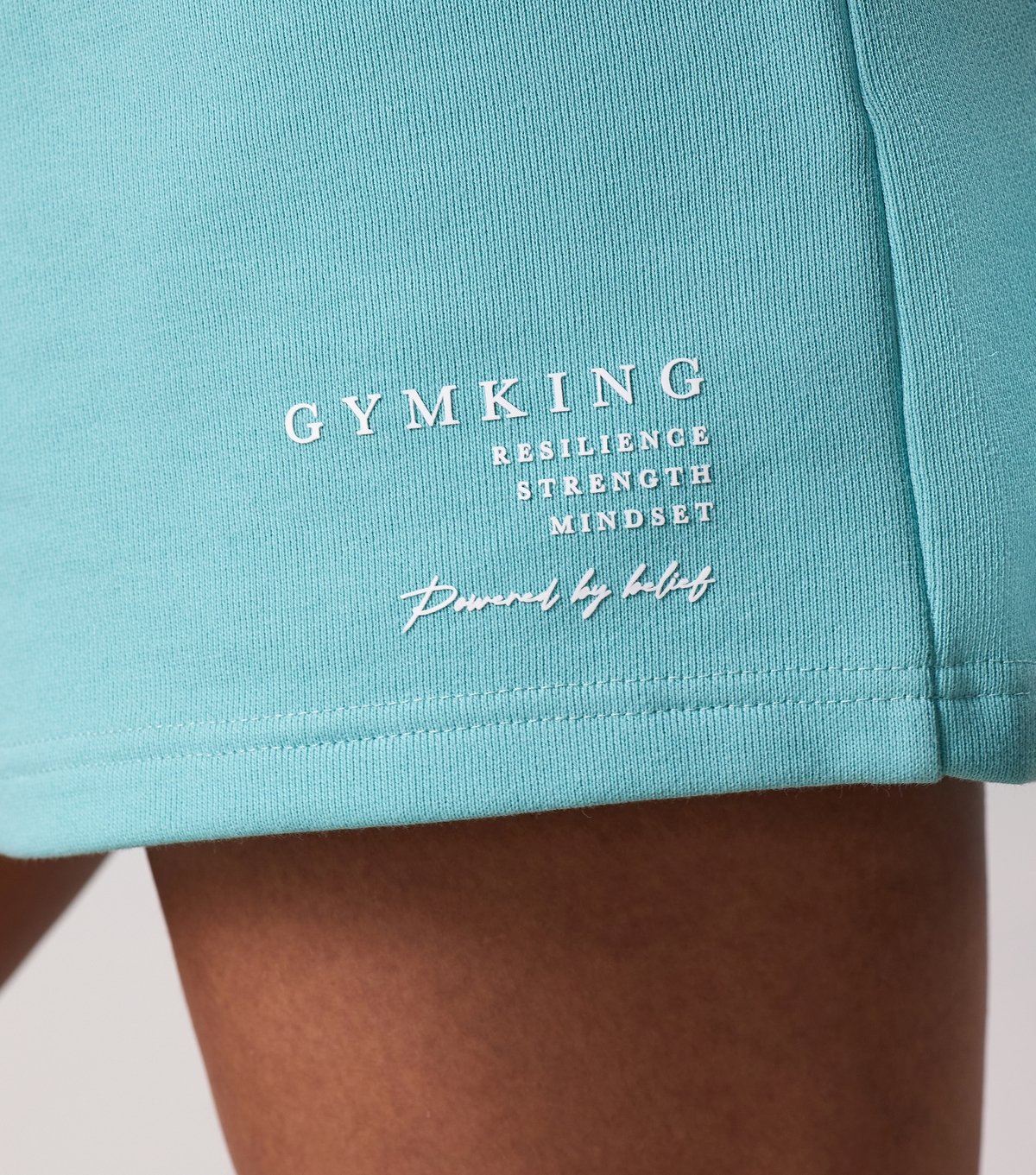 Gym King Women's Define Bright Blue Raised Logo Shorts Gym King New Look - 4