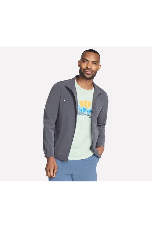 Skechers Skechers Men's The Gowalk Everywhere Full Zip Jacket Asphalt in Black - 2
