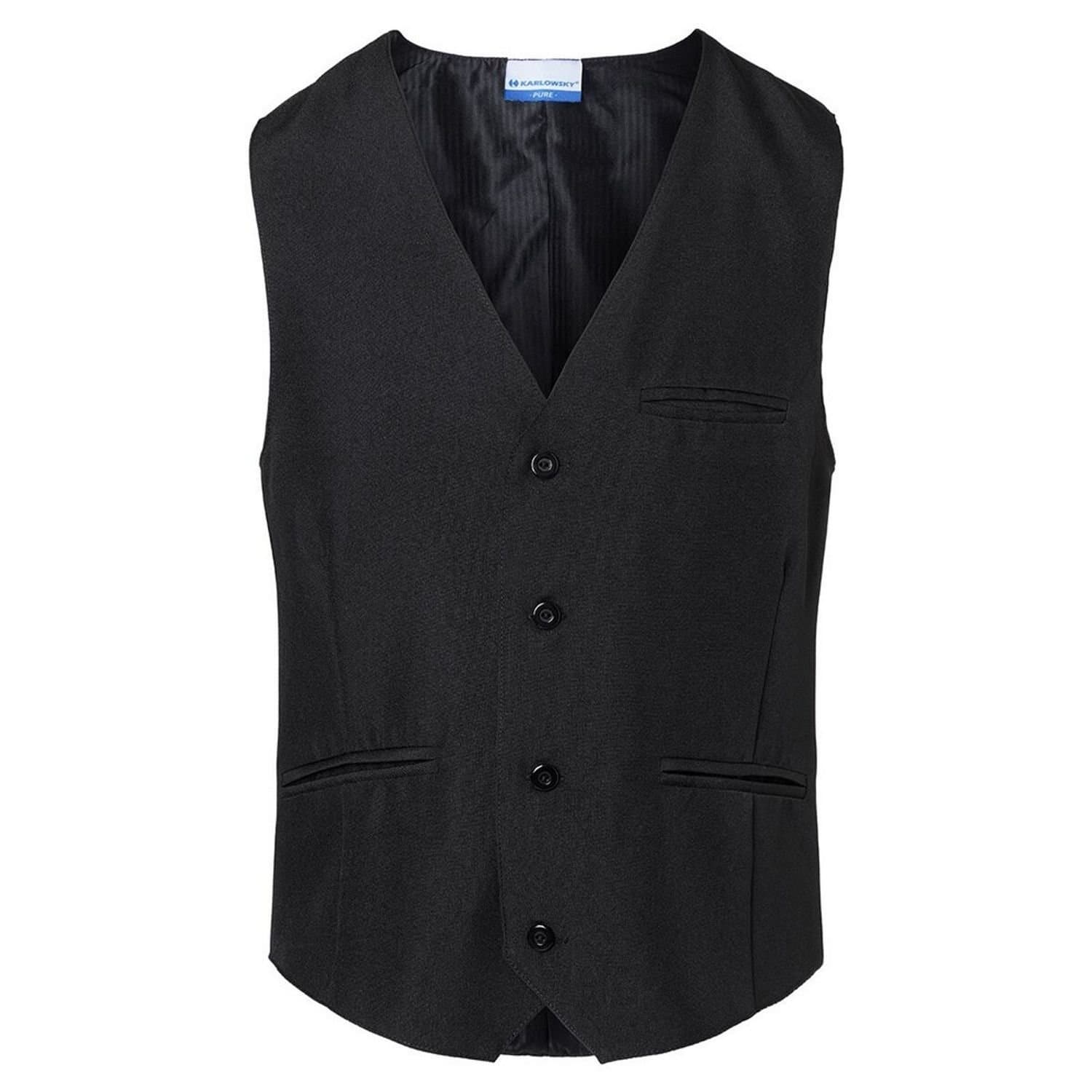 Karlowsky Karlowsky Men's Basic Server´s Waistcoat in Black