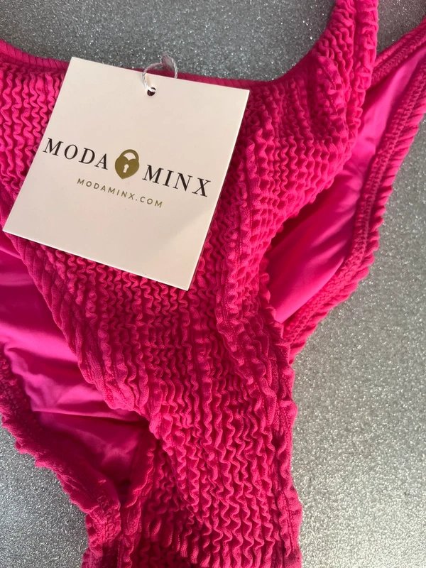 Moda Minx Moda minx raspberry scrunch bandeau bikini 👙 size M - 1