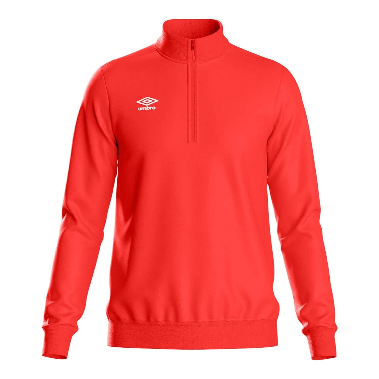 Umbro Umbro Men's Club Essential Half Zip Sweatshirt in Scarlet