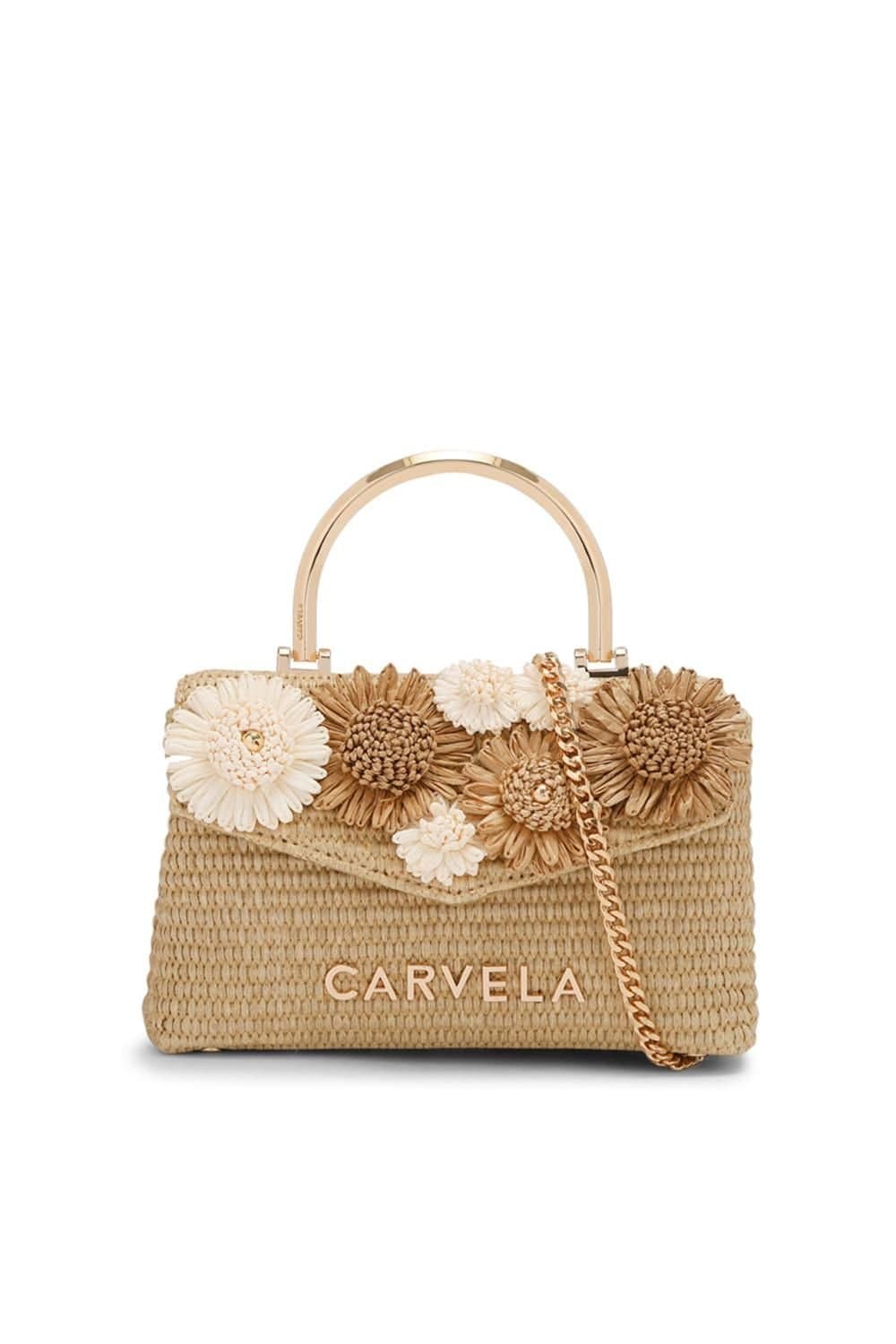 Carvela Carvela Women's 'Amara Top Handle' Bag in Beige