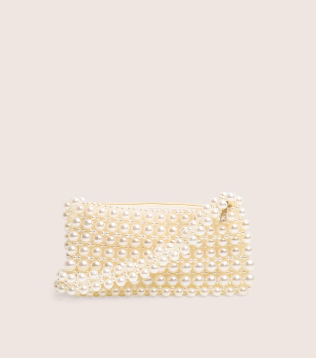 Public Desire Off White Faux Pearl Detail Shoulder Bag Public Desire New Look - 3
