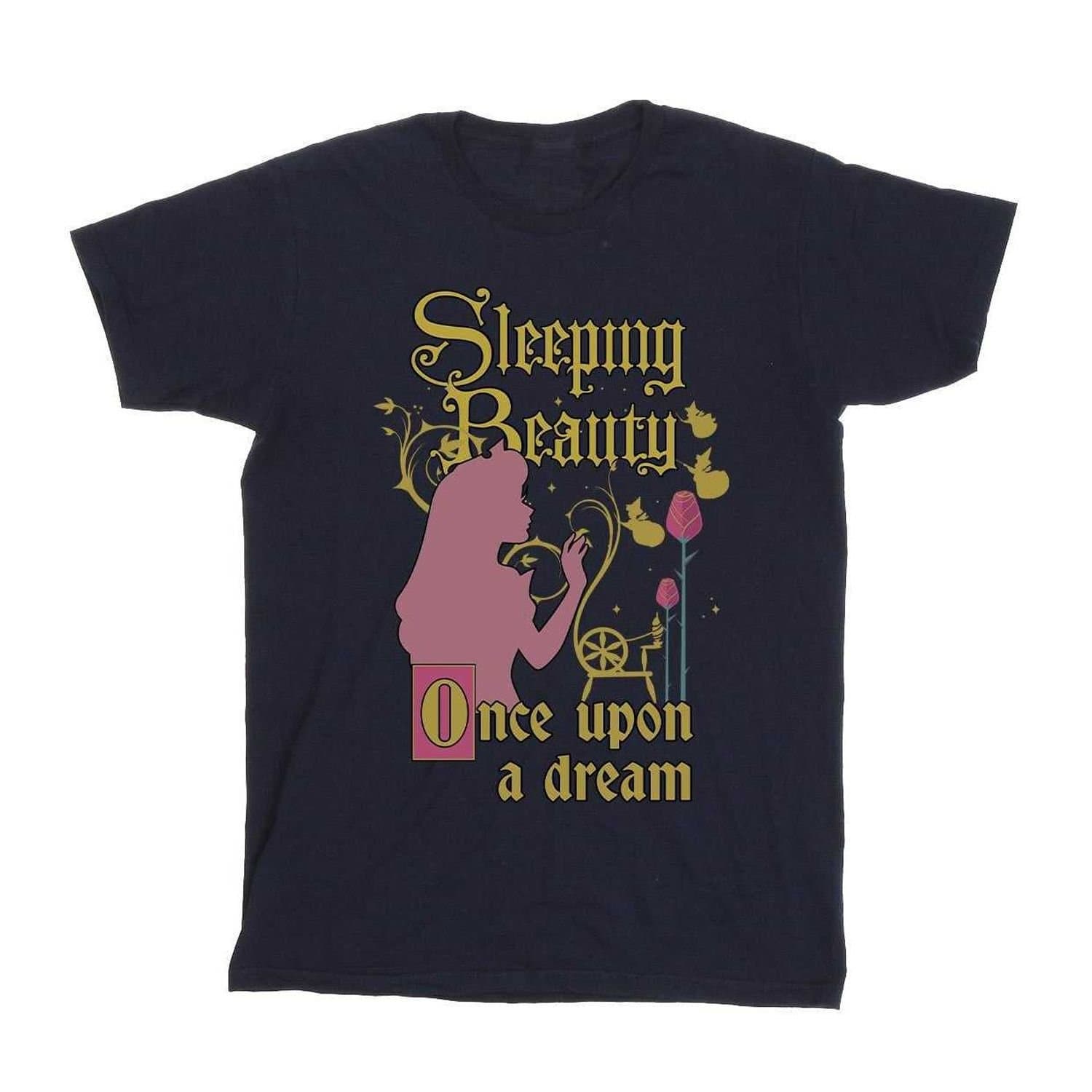 Sleeping Beauty Sleeping Beauty Men's Once Upon A Dream T-Shirt in Navy