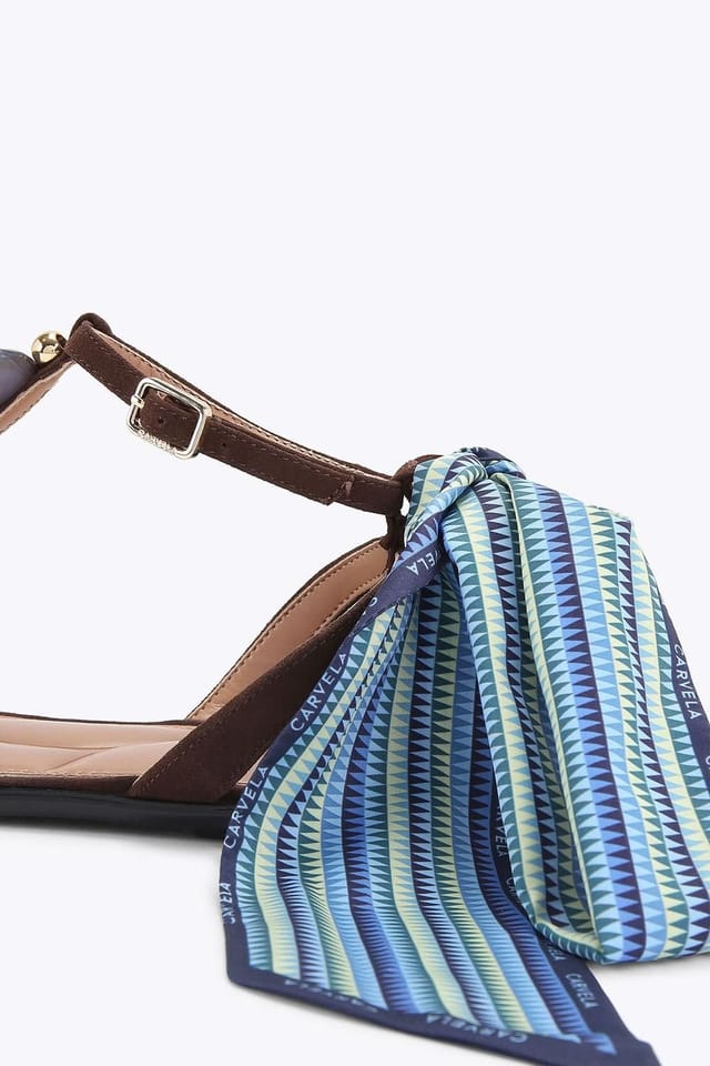 Carvela Carvela Women's 'Sorrento Gem Flat Sandal' Suede Sandals in Brown - 3