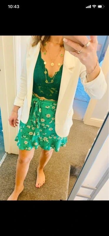 New Look Floral skirt -size 10