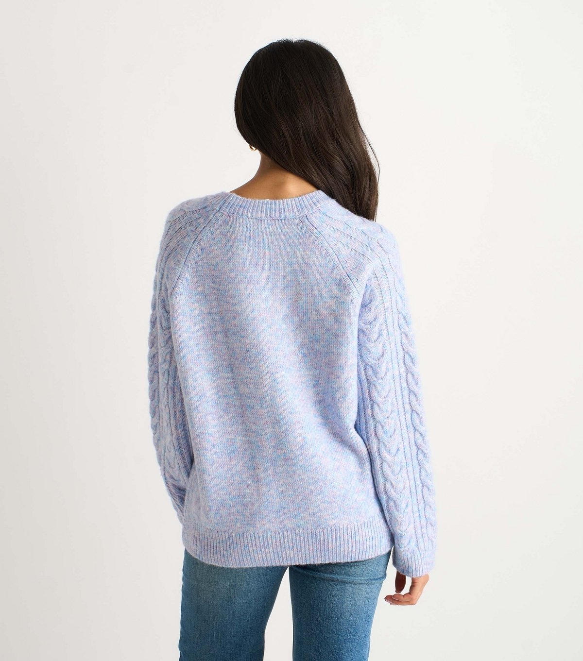 Gini London Women's Blue Cable Flex Jumper Gini London New Look - 4