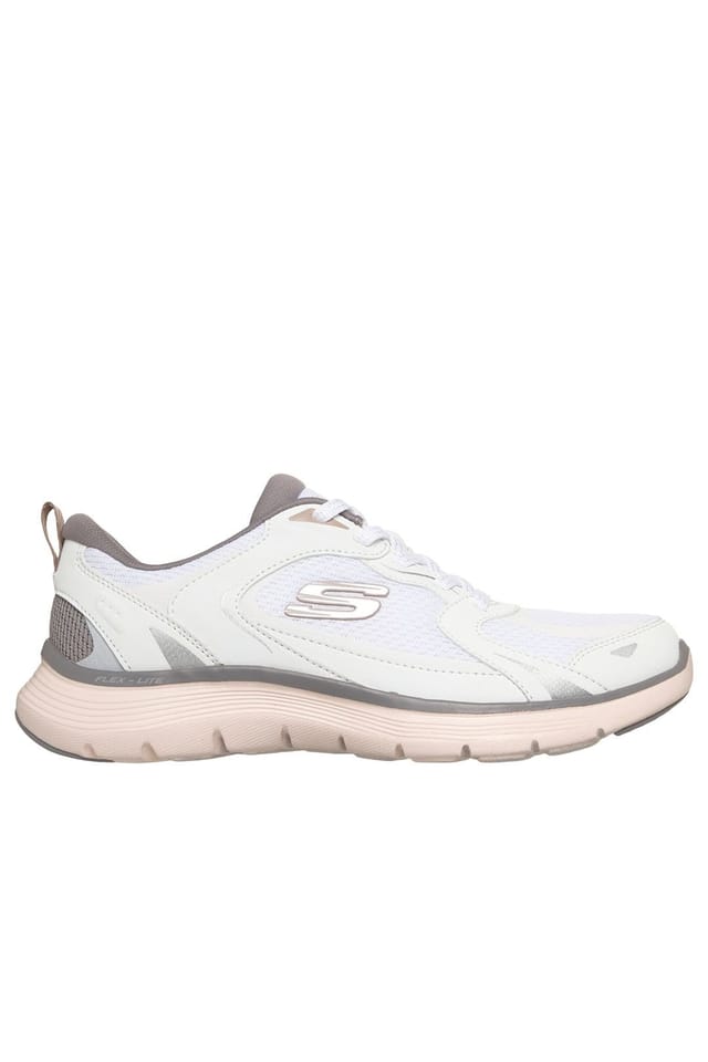 Skechers Skechers Women's FLEX APPEAL 5.0 RETRO RUSH Duraleather Lace Up White - 3