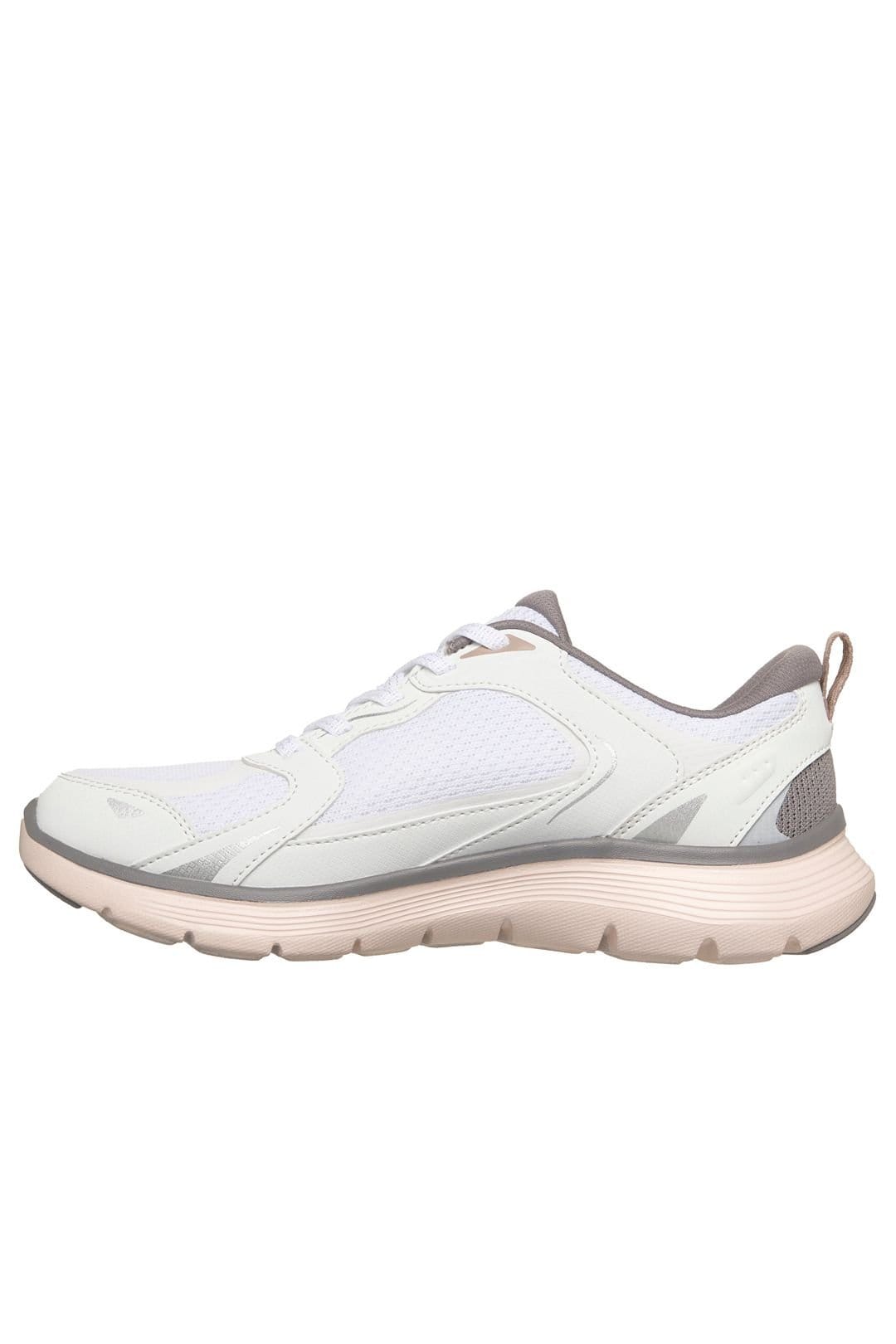 Skechers Skechers Women's FLEX APPEAL 5.0 RETRO RUSH Duraleather Lace Up White - 4