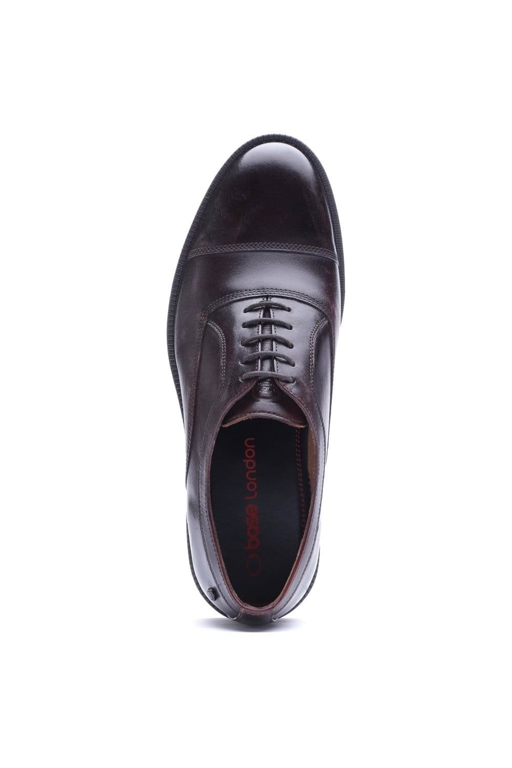 Base London Base London Men's Roma Toe Cap Shoe in Brown - 4