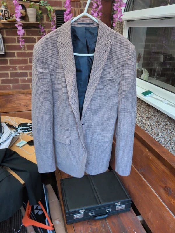 ASOS Neutral-toned houndstooth blazer