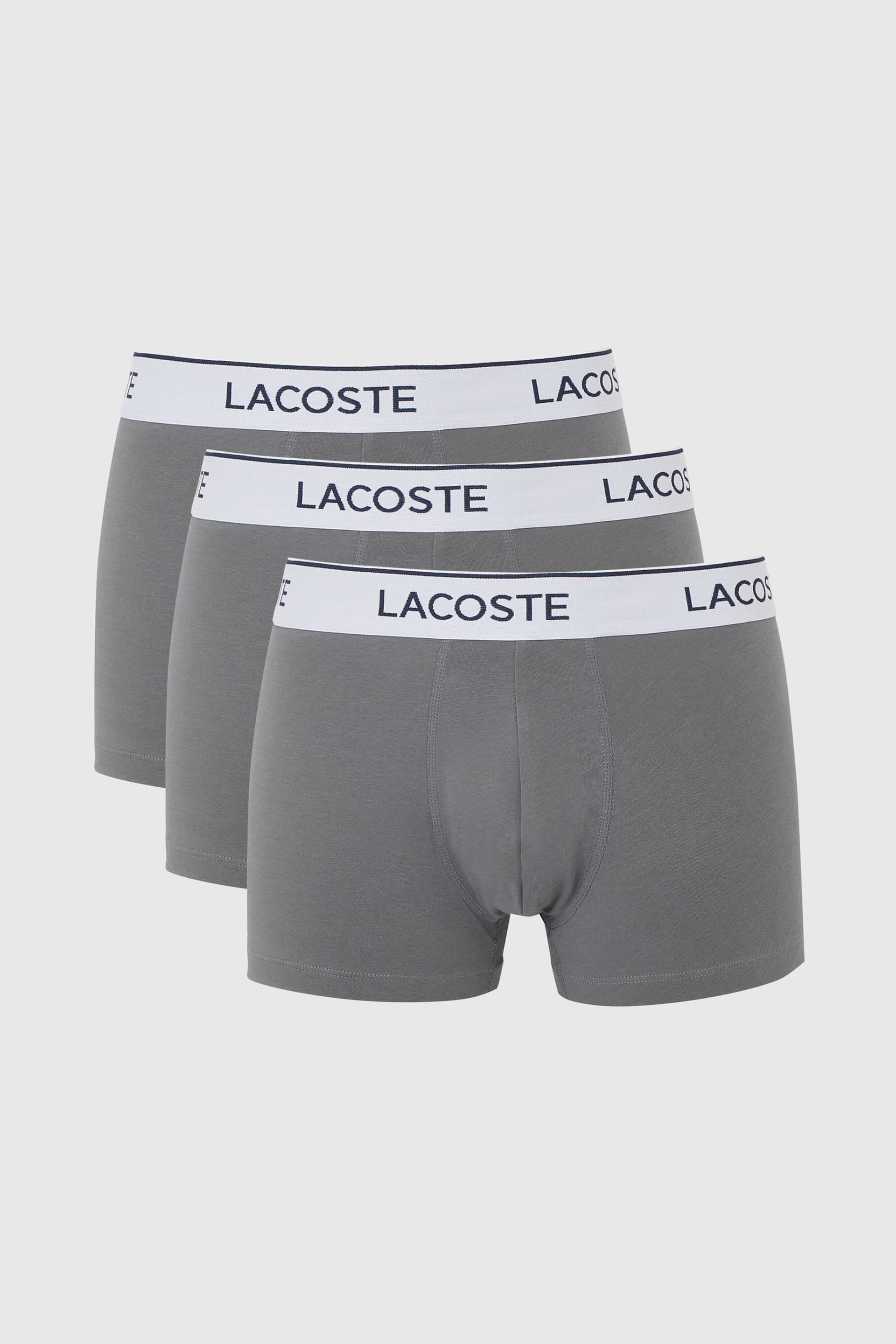 Lacoste Lacoste Men's 3 Pack Boxers Grey