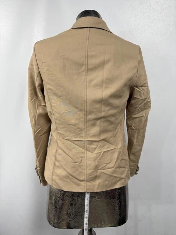 Bianca Bianca Blazer Size 10 Oat Beige Womens Cotton Suit Jacket NEW EU38 RRP £150*