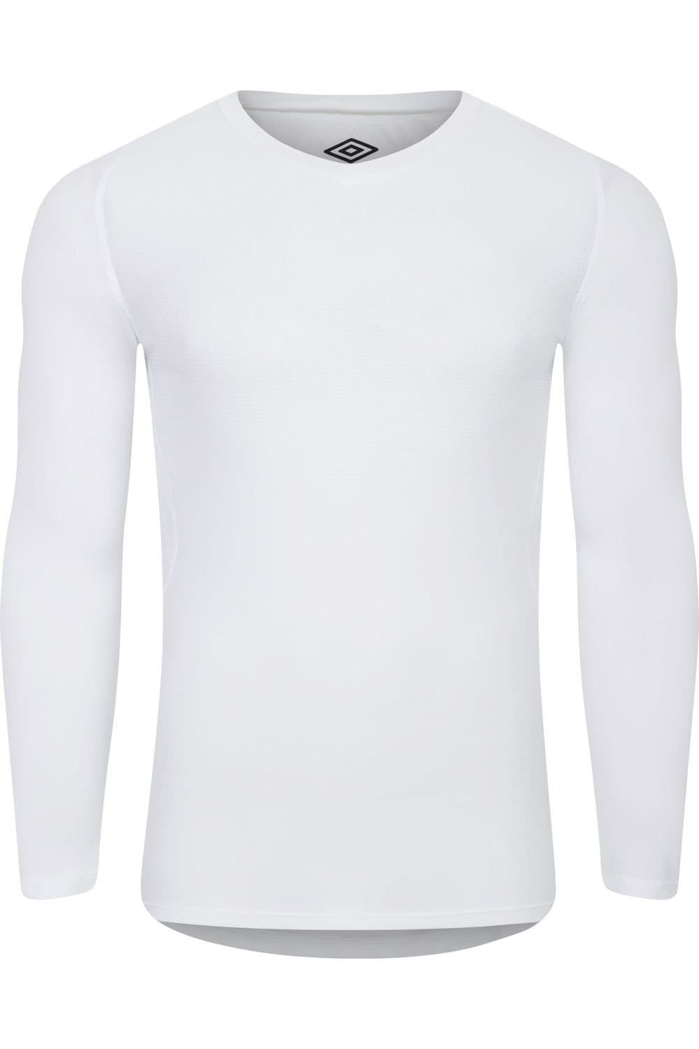 Umbro Umbro Men's Pro Long-Sleeved Base Layer Top in White