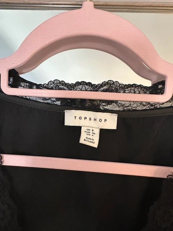 Topshop topshop velvet mini tea dress