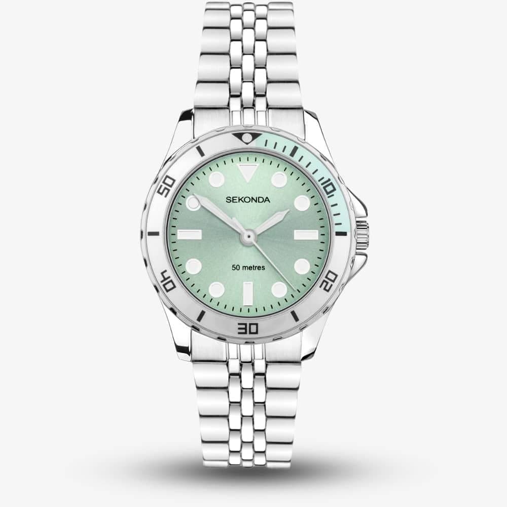 Sekonda Sekonda Women's Dive Balearic Green Dial Watch 40565