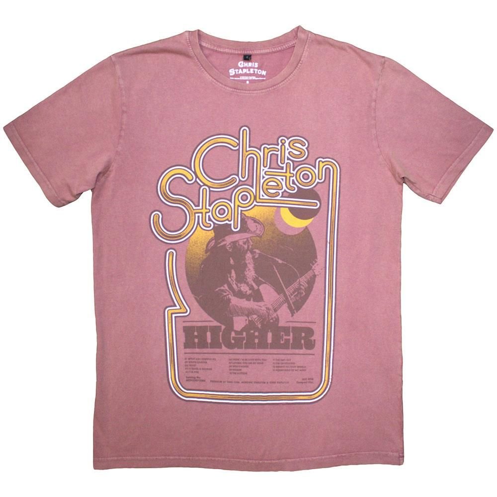 Chris Stapleton Chris Stapleton Men's Higher Stone Wash T-Shirt in Red - 1