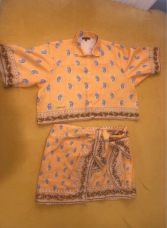 Noughts and Kisses Noughts & kisses bandana shirt and skirt